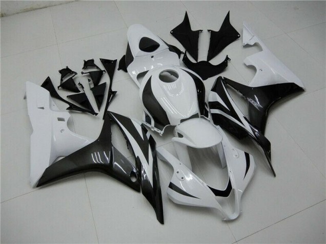 2007-2008 White Black Honda CBR600RR Motorbike Fairing