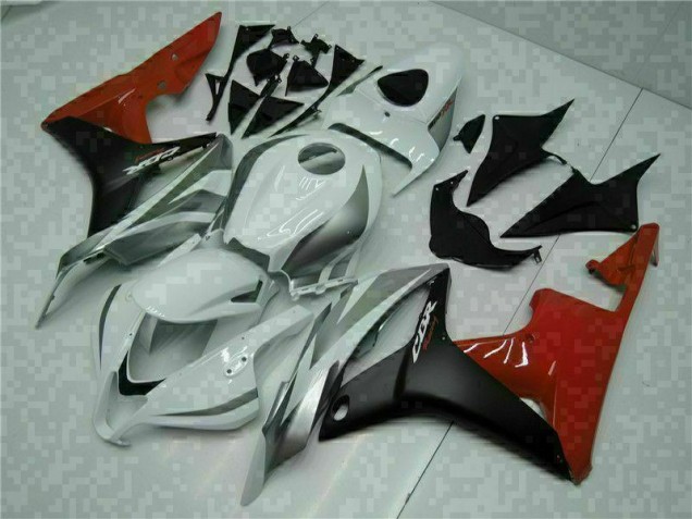 2007-2008 White Black Red Honda CBR600RR Bike Fairings 2007-2008 White Black Red Honda CBR600RR Bike Fairings
