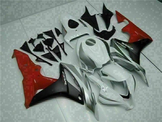 2007-2008 White Black Red Honda CBR600RR Bike Fairings 2007-2008 White Black Red Honda CBR600RR Bike Fairings
