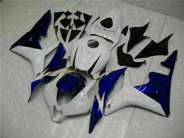 2007-2008 White Blue Honda CBR600RR Replacement Motorcycle Fairings 2007-2008 White Blue Honda CBR600RR Replacement Motorcycle Fairings