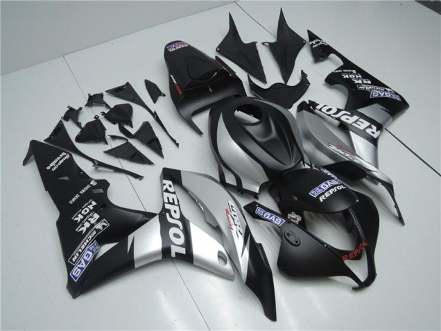 2007-2008 Silver Repsol Black Honda CBR600RR Bike Fairings 2007-2008 Silver Repsol Black Honda CBR600RR Bike Fairings