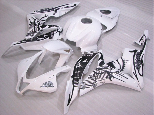 2007-2008 Black White Honda CBR600RR Replacement Motorcycle Fairings 2007-2008 Black White Honda CBR600RR Replacement Motorcycle Fairings