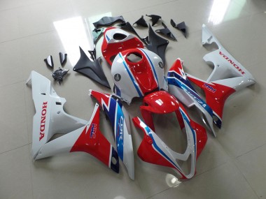 2007-2008 White Red Blue HRC Honda CBR600RR Bike Fairing Kit