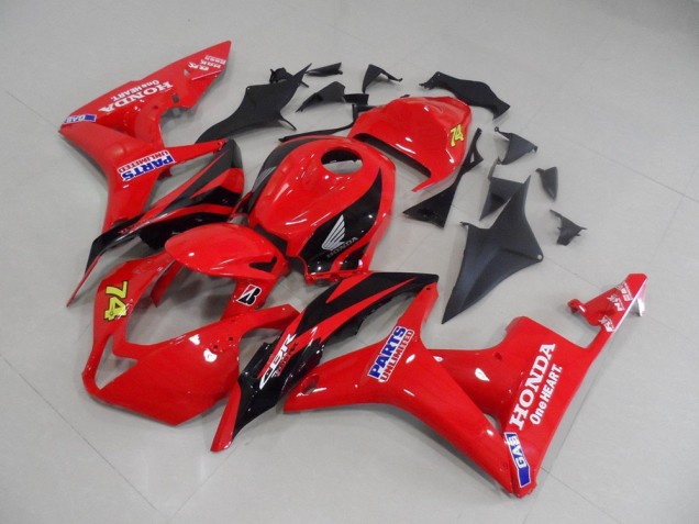 2007-2008 Red Black Race Honda CBR600RR Replacement Fairings 2007-2008 Red Black Race Honda CBR600RR Replacement Fairings