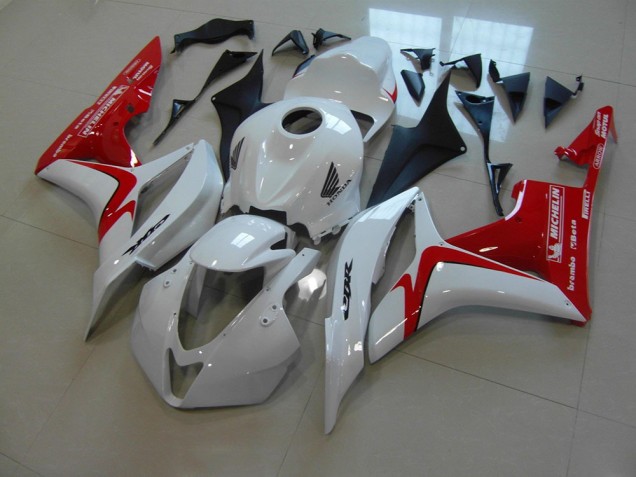 2007-2008 White Red Race Version Honda CBR600RR Motorbike Fairing 2007-2008 White Red Race Version Honda CBR600RR Motorbike Fairing