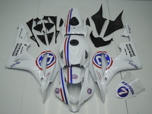 2007-2008 White Honda CBR600RR Motor Bike Fairings 2007-2008 White Honda CBR600RR Motor Bike Fairings