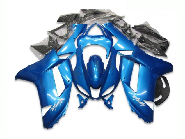 2007-2008 Blue Kawasaki ZX6R Bike Fairing Kit 2007-2008 Blue Kawasaki ZX6R Bike Fairing Kit