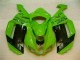 2007-2008 Green Black Dunlop Kawasaki ZX6R Motorbike Fairing Kits 2007-2008 Green Black Dunlop Kawasaki ZX6R Motorbike Fairing Kits