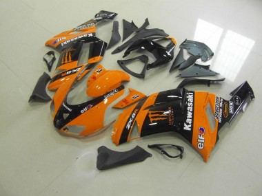 Abs 2007-2008 Orange Monster Kawasaki ZX6R Motor Fairings