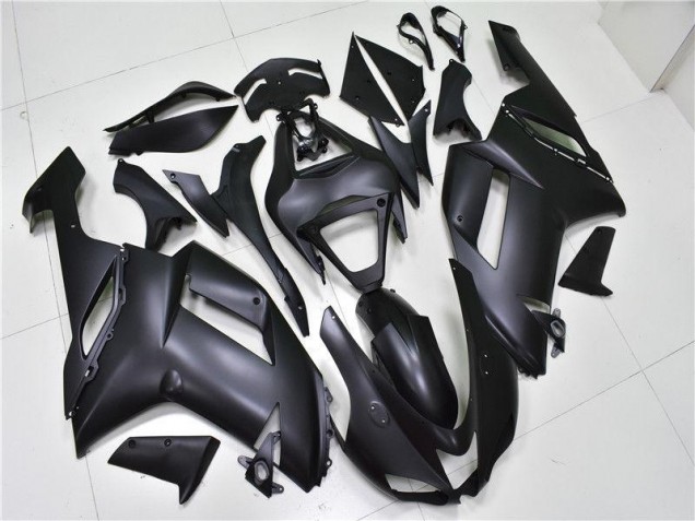 2007-2008 Matte Black Kawasaki ZX6R Bike Fairing Kit 2007-2008 Matte Black Kawasaki ZX6R Bike Fairing Kit