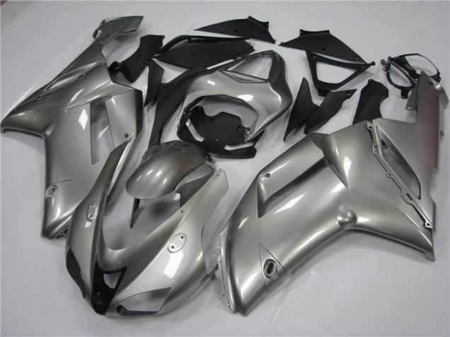 Abs 2007-2008 Grey Kawasaki ZX6R Moto Fairings