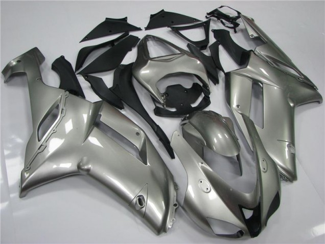 Abs 2007-2008 Grey Kawasaki ZX6R Moto Fairings