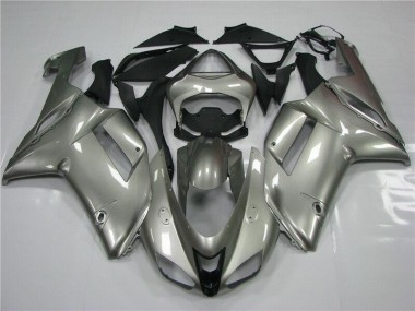 Abs 2007-2008 Grey Kawasaki ZX6R Moto Fairings