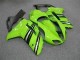 Abs 2007-2008 Green Black Kawasaki ZX6R Motorcycle Fairings Kit