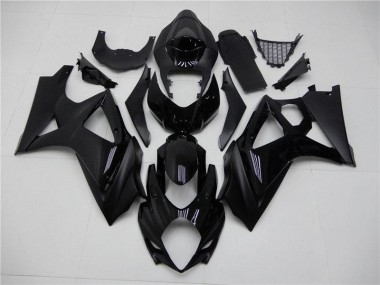 Abs 2007-2008 Glossy Matte Black Suzuki GSXR 1000 K7 Replacement Fairings