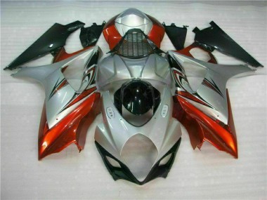 2007-2008 Brown Silver Suzuki GSXR 1000 K7 Motorbike Fairings