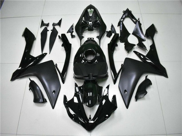 2007-2008 Glossy Matte Black Yamaha YZF R1 Motorcycle Bodywork 2007-2008 Glossy Matte Black Yamaha YZF R1 Motorcycle Bodywork