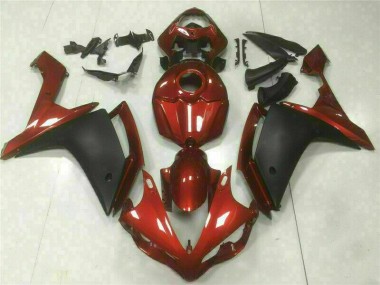 2007-2008 Red Black Yamaha YZF R1 Bike Fairing Kit