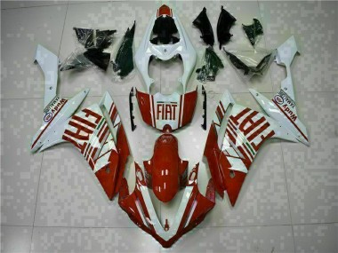 2007-2008 Red White Yamaha YZF R1 Motorcycle Fairings