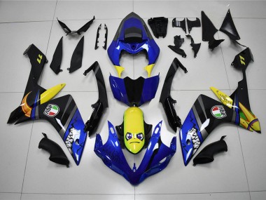 2007-2008 Blue Shark Yamaha YZF R1 Motorcycle Fairing Kit