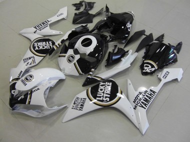 2007-2008 Black Lucky Strike Yamaha YZF R1 Moto Fairings