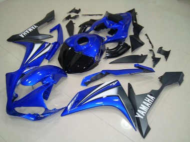 2007-2008 Blue White Yamaha YZF R1 Motorbike Fairings