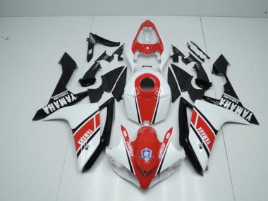 2007-2008 Factory Red White Yamaha YZF R1 Motorbike Fairing