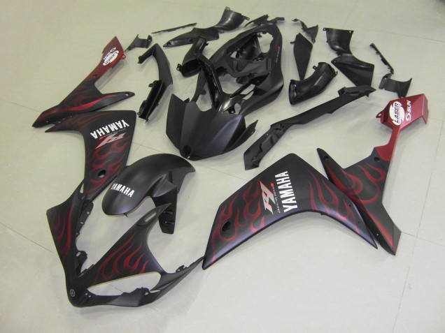 2007-2008 Matte Red Flame Yamaha YZF R1 Motor Bike Fairings 2007-2008 Matte Red Flame Yamaha YZF R1 Motor Bike Fairings
