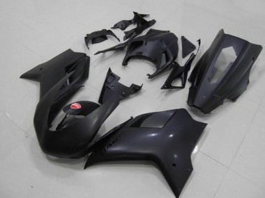 Abs 2007-2014 Matte Black Racing Verision Ducati 848 1098 1198 Bike Fairings