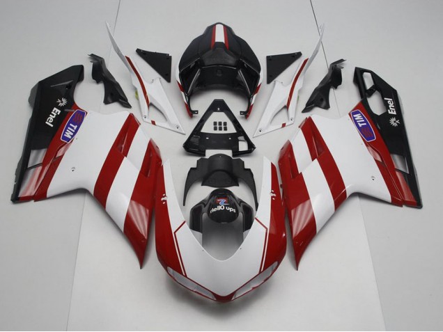 2007-2014 Generali with No Logo Ducati 848 1098 1198 Motorcycle Fairings Kits 2007-2014 Generali with No Logo Ducati 848 1098 1198 Motorcycle Fairings Kits