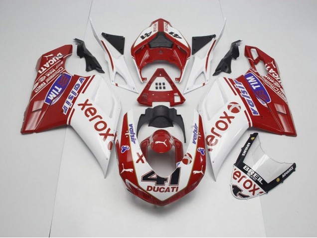 2007-2014 OEM Style Xerox with 41 Ducati 848 1098 1198 Motorcyle Fairings 2007-2014 OEM Style Xerox with 41 Ducati 848 1098 1198 Motorcyle Fairings
