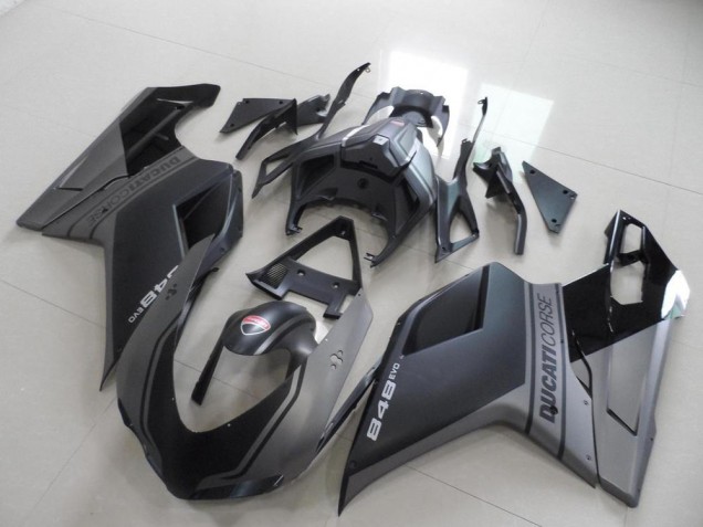 2007-2014 Black Ducati 848 1098 1198 Motorcylce Fairings