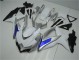 Abs 2008-2010 White Silver Blue Suzuki GSXR 600/750 Motorcycle Fairings Kit