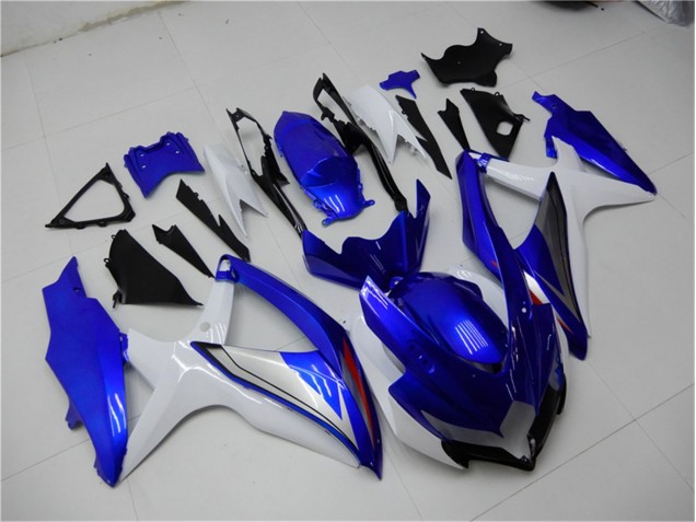 2008-2010 Blue White Suzuki GSXR 600/750 Motorcylce Fairings