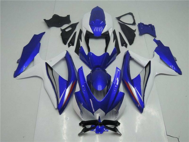 2008-2010 Blue White Suzuki GSXR 600/750 Motorcylce Fairings