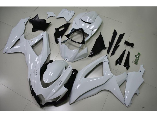 Abs 2008-2010 Glossy White Suzuki GSXR 600/750 Motorcycle Fairing