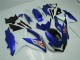 2008-2010 Blue White Suzuki GSXR 600/750 Motorcycle Fairings
