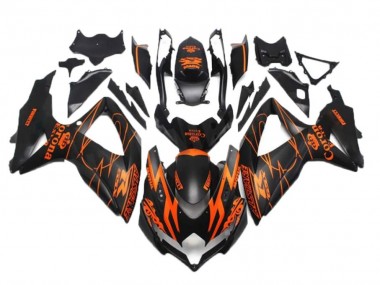 Abs 2008-2010 Black Orange Suzuki GSXR 600/750 Bike Fairings