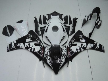 Abs 2008-2011 Black White Honda CBR1000RR Motorbike Fairing