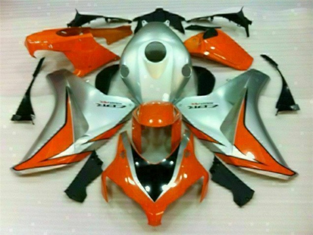 2008-2011 Silver Orange Honda CBR1000RR Bike Fairings 2008-2011 Silver Orange Honda CBR1000RR Bike Fairings