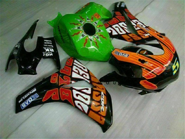 2008-2011 Green Orange Honda CBR1000RR Motorcycle Fairings Kits