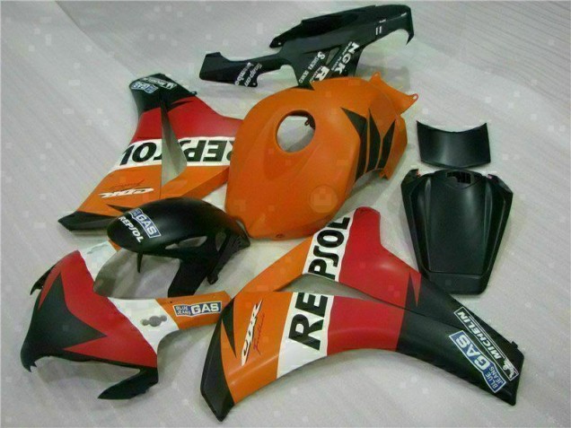 2008-2011 Orange Repsol Honda CBR1000RR Replacement Fairings