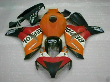 Abs 2008-2011 Orange Repsol Honda CBR1000RR Replacement Fairings