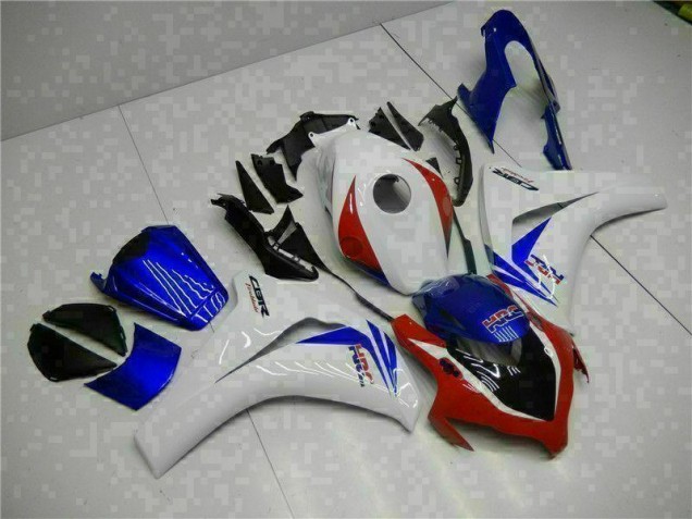 2008-2011 White Blue Honda CBR1000RR Motorcycle Fairing Kits