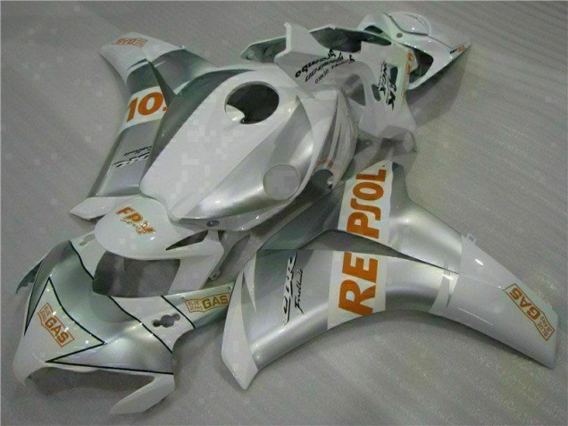 Abs 2008-2011 Silver Honda CBR1000RR Motorbike Fairing