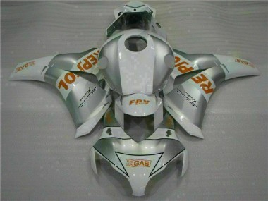 2008-2011 Silver Honda CBR1000RR Motorbike Fairing
