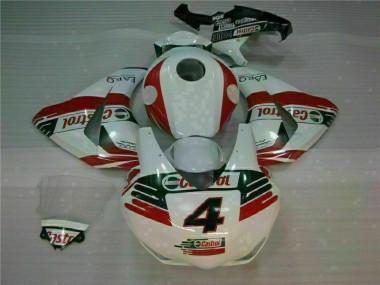 Abs 2008-2011 White Castrol 4 Honda CBR1000RR Motorcycle Fairing