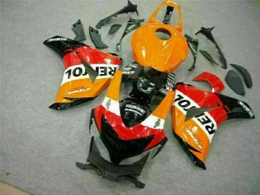 Abs 2008-2011 Orange Repsol Honda CBR1000RR Motorcycle Fairing Kits