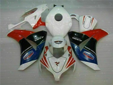 Abs 2008-2011 Red White Honda CBR1000RR Bike Fairing Kit
