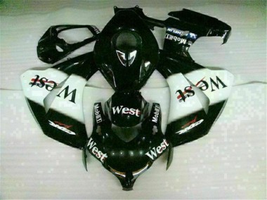 Abs 2008-2011 White Black West Honda CBR1000RR Motorbike Fairing Kits & Plastics